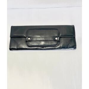 Vintage Nordstrom Leather Clutch Pocketbook Made in Italy